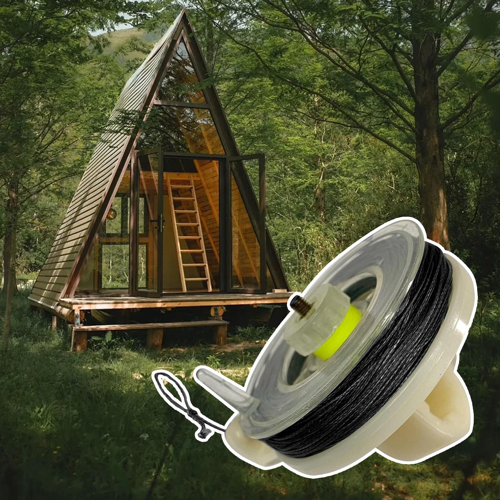 Home Security Land - 82Ft Trip Wire Perimeter Alarm, Reusable
