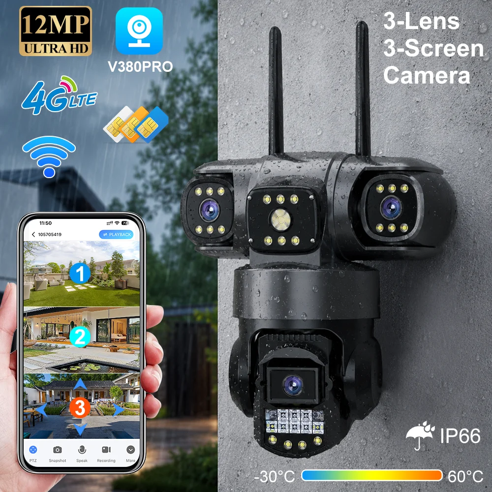 Home Security Land - V380 Pro 4G Outdoor Waterproof Camera