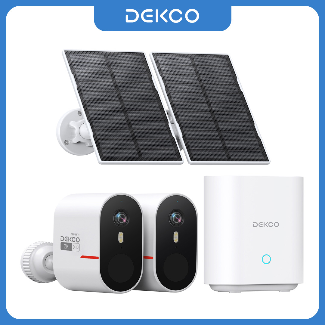 Home Security Deals - Dekco 3MP WiFi Solar Camera System