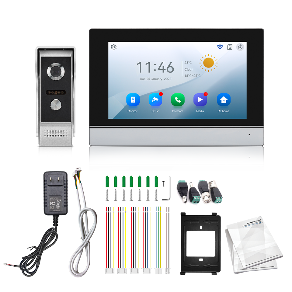 Home Security Land - 7Inch IPS Screen 2MP Tuya Remote