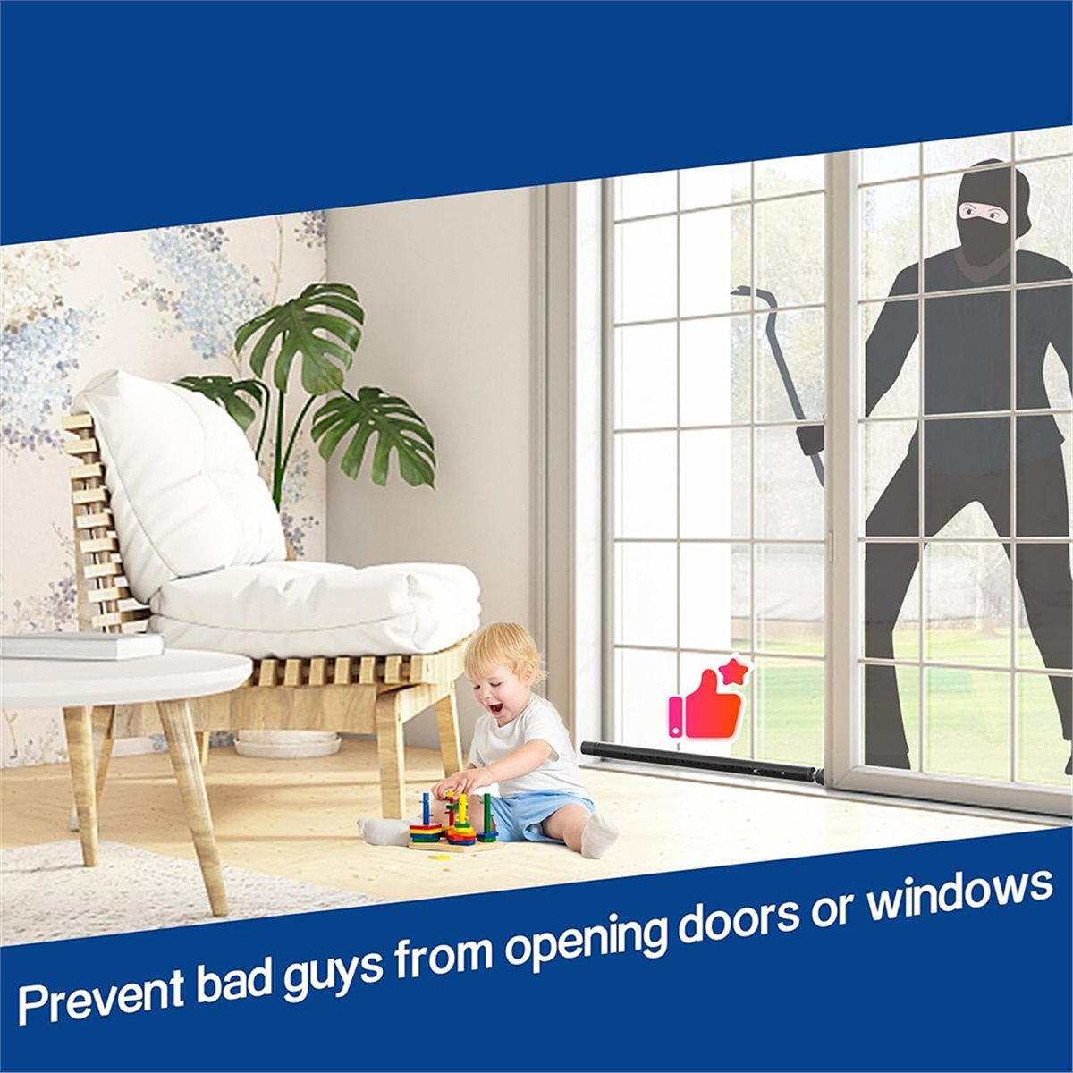 A20I Sliding Door Security Bar - огляд і ціна Home Security Bars