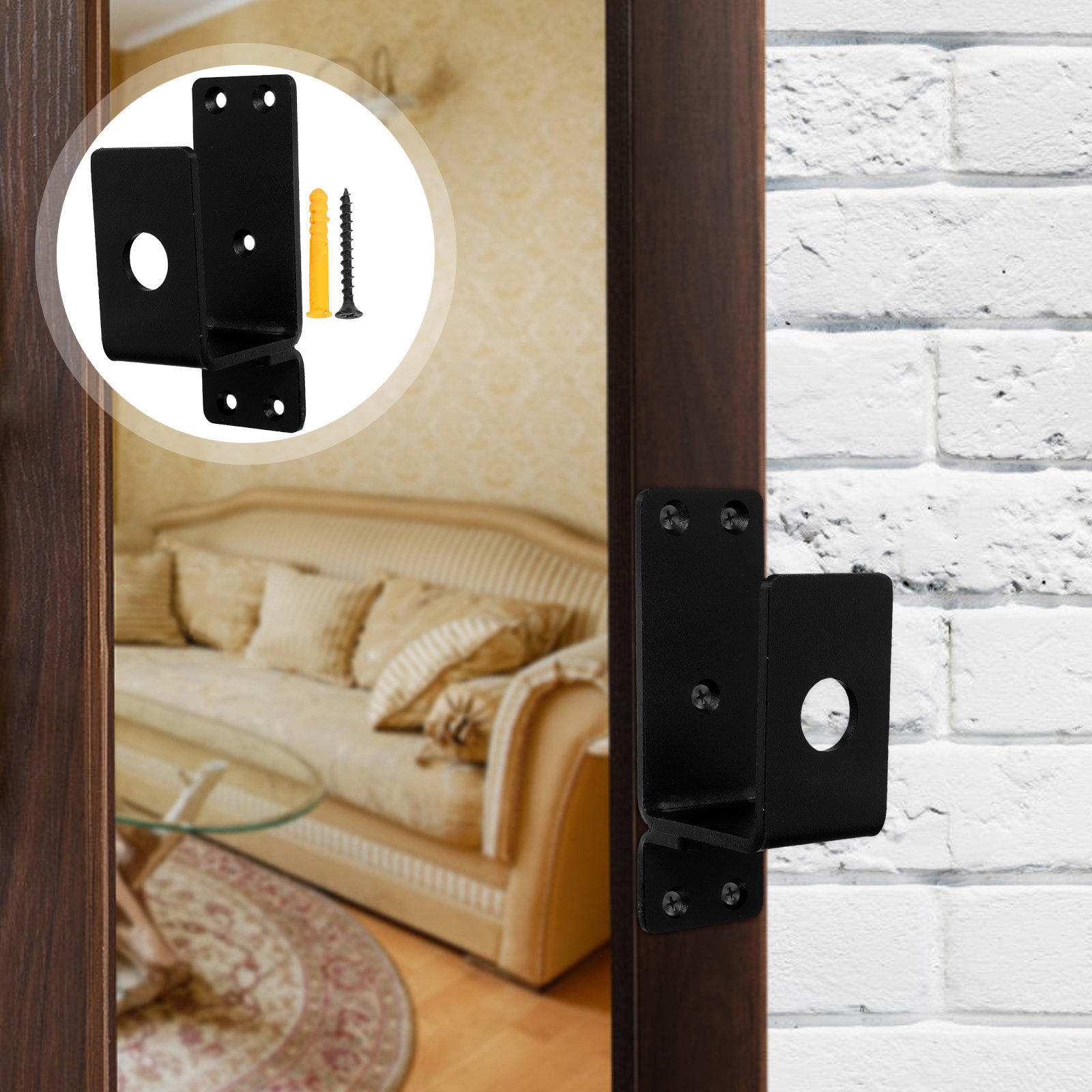 1Set Heavy Duty Door Safety Ba - огляд і ціна Home Security Bars