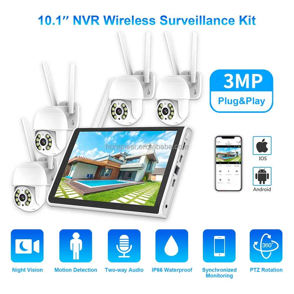 2026 Hongnaer 3MP 4 Channel Wi - огляд і ціна Home Security Video Cameras