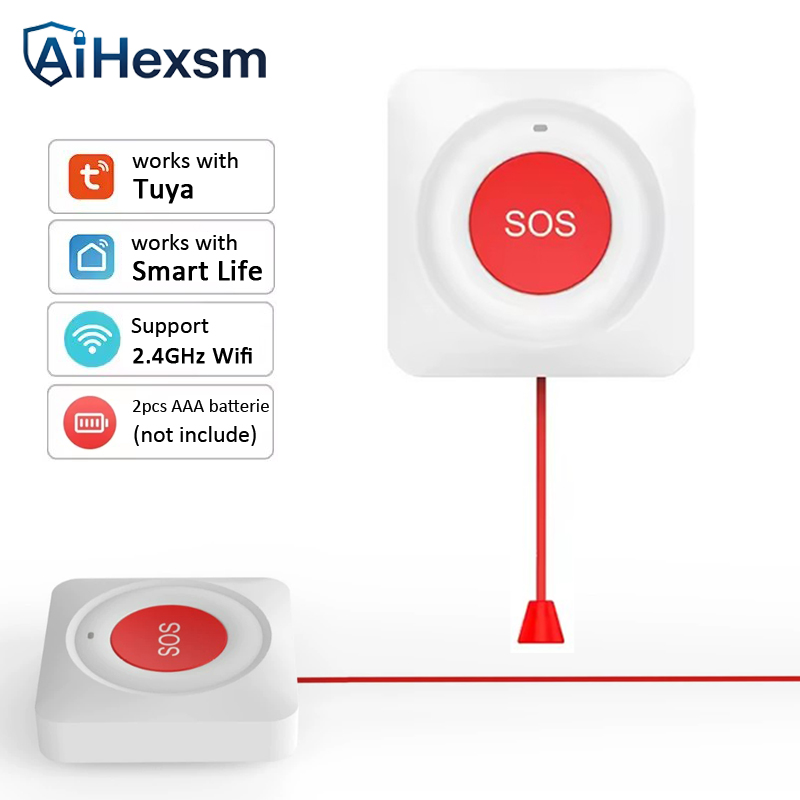 Tuya WiFi SOS Button Easy pull - огляд і ціна Home Security Key