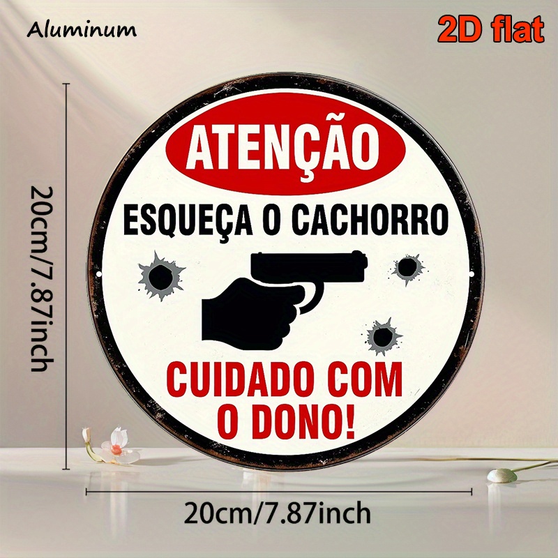 2D Metal Sign 8x8 Inch Round A - огляд і ціна Home Security Bars