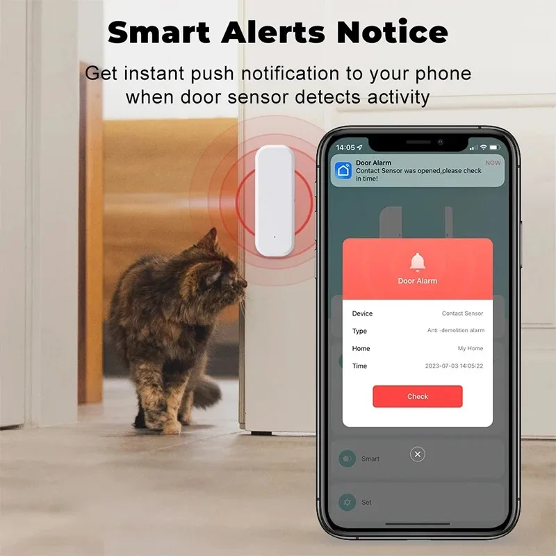 Tuya WiFi Smart Door Window Se - огляд і ціна Home Security Deals