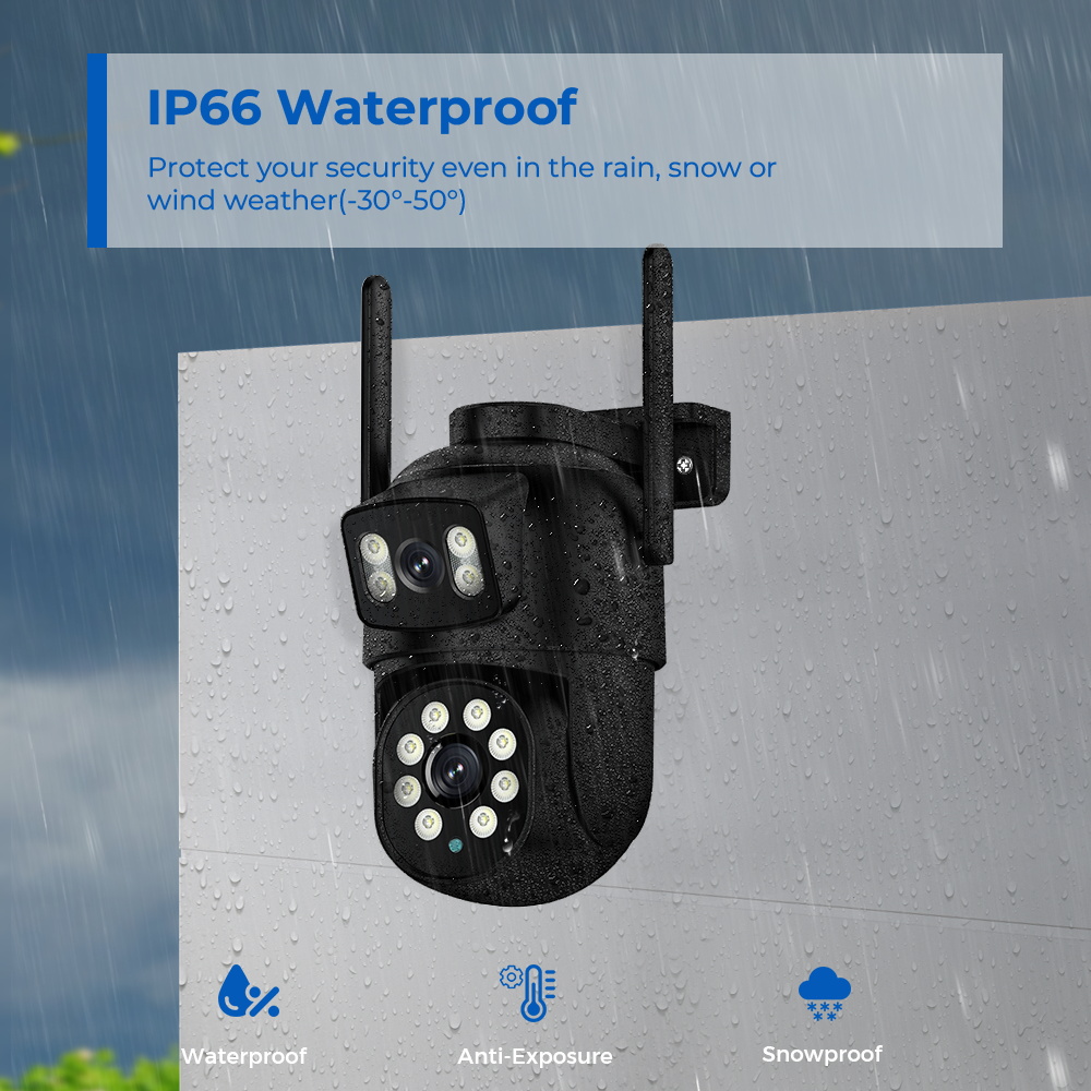 Outdoor 8MP 4K WiFi PTZ Securi - огляд і ціна Home Yard Security Cameras
