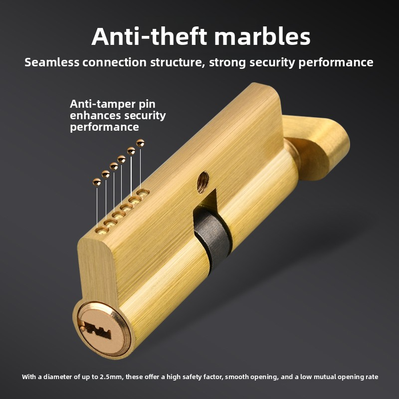 Door Cylinder Lock Biased 70mm - огляд і ціна Home Security Key