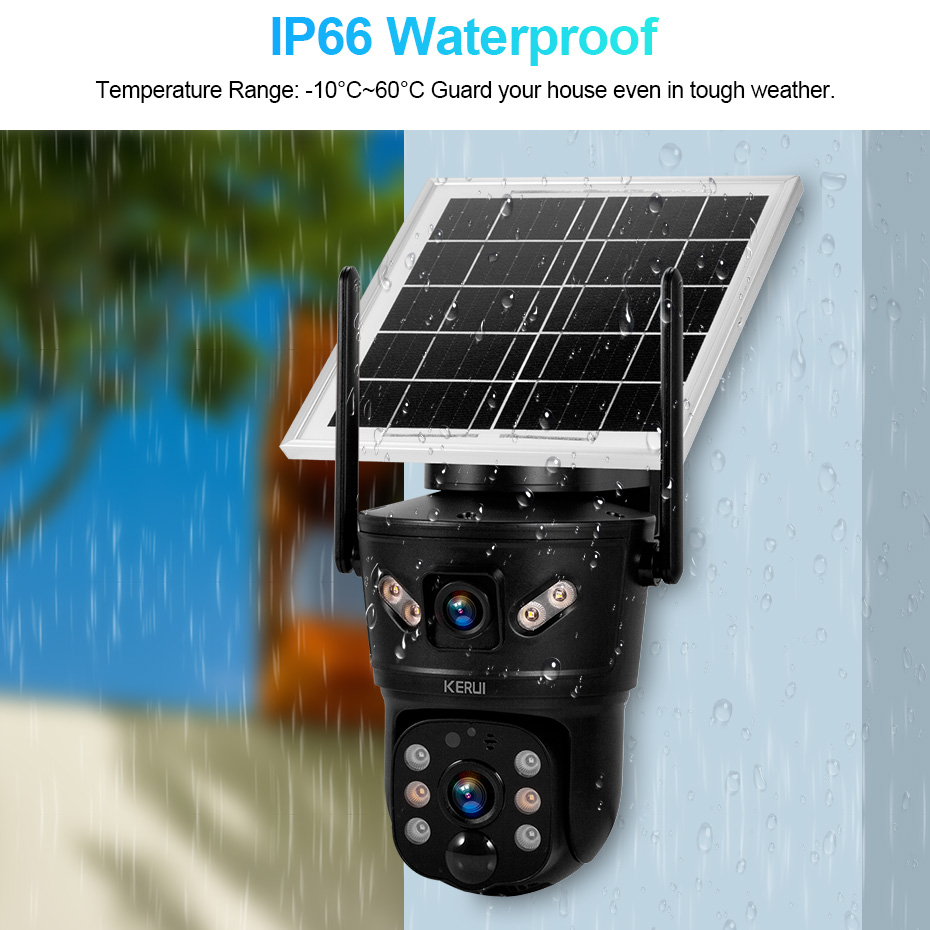 KERUI Outdoor 6MP Solar Camera - огляд і ціна Home Security Video Cameras