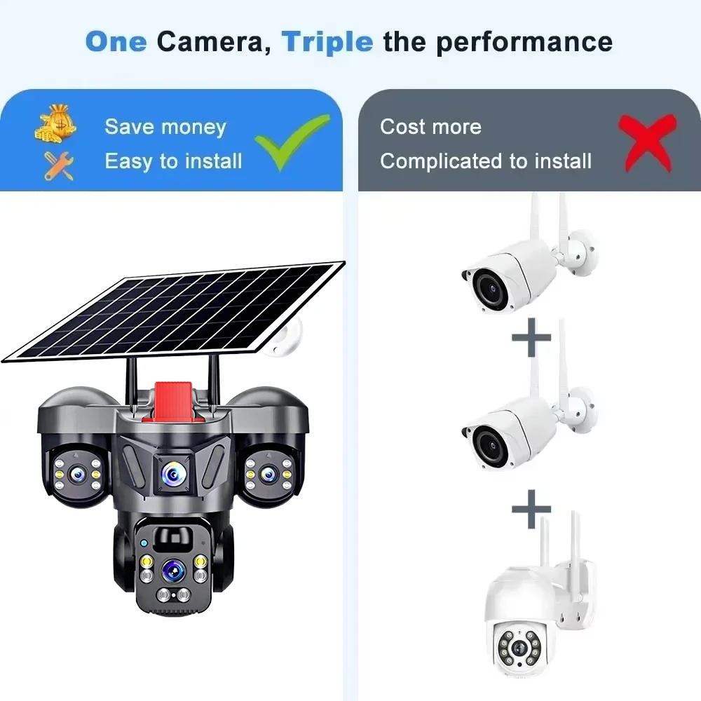KERUI V380 Pro Outdoor PTZ 6MP - огляд і ціна Home Security Video Cameras