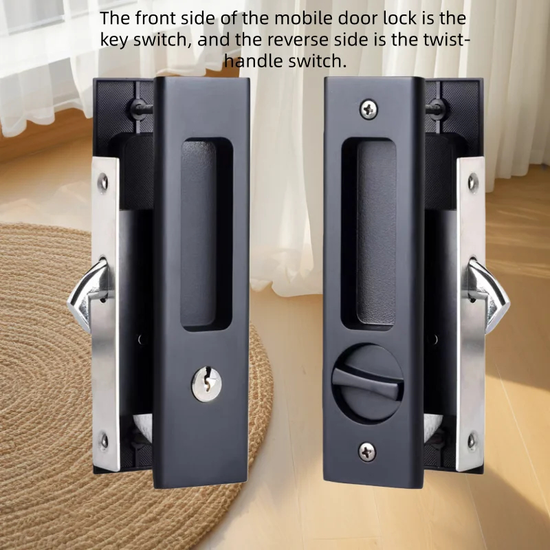 Heavy-Duty Black Sliding Door  - огляд і ціна Home Security Key