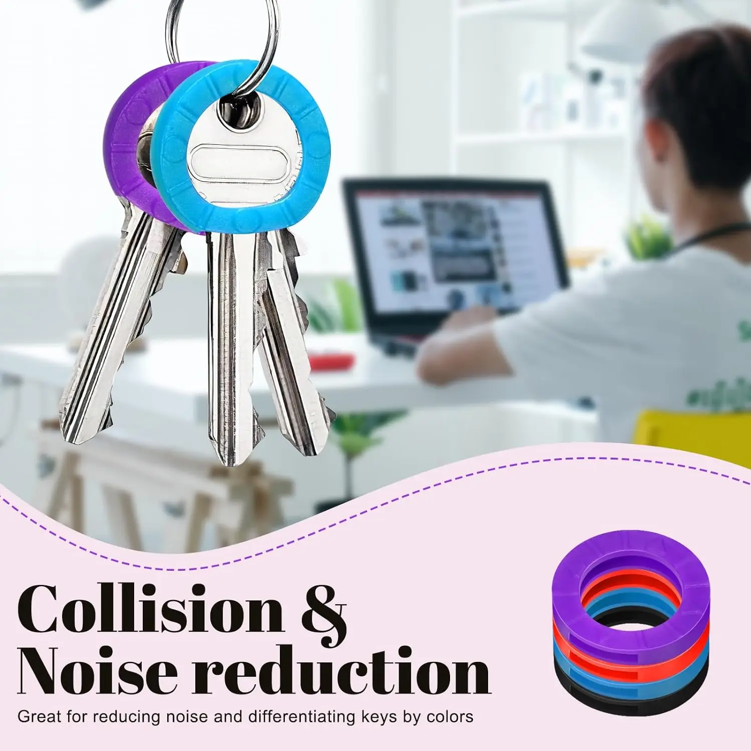 10-50Pcs Key Cap Covers Durabl - огляд і ціна Home Security Key